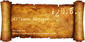 Álmos Botond névjegykártya