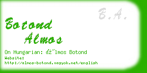 botond almos business card